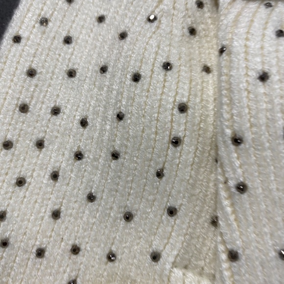 White Bling Hat & Glove Set - Picture 4 of 9